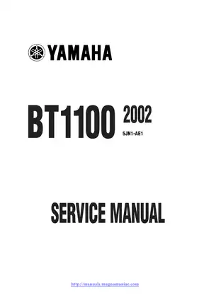 2002-2003 Yamaha BT1100 Bulldog service manual Preview image 1