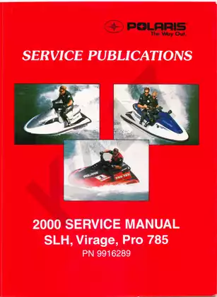 2000-2004 Polaris SLH, Virage, Pro, 785 snowmobile service manual Preview image 1