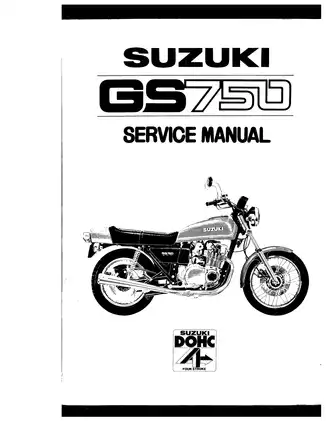 1976-1979 Suzuki GS750 service manual