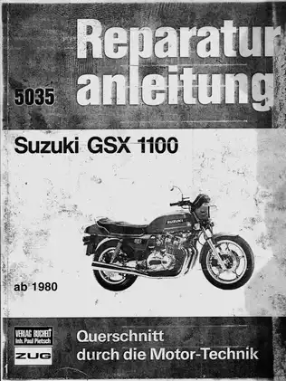 1980 onwards Suzuki GSX1100 service manual
