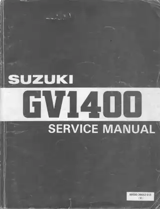 1986-1990 Suzuki GV1400 service manual