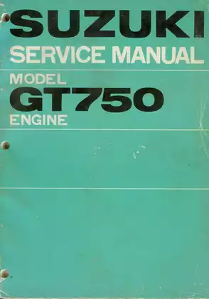 1971-1977 Suzuki GT750 shop manual