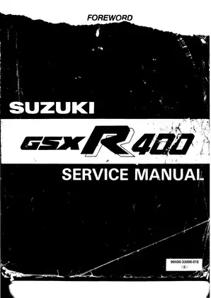 1984-1986 Suzuki GSX-R 400 manual
