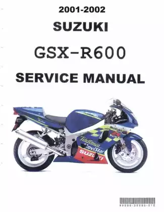 2001-2003 Suzuki GSX-R 600 service manual