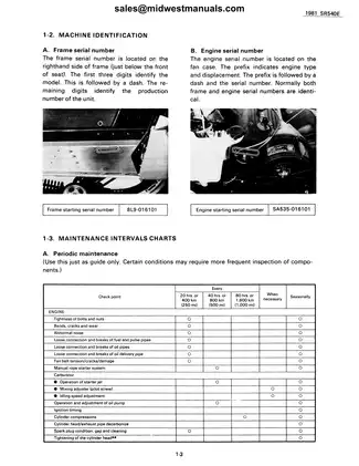 1981-1991 Yamaha SRV 540 service manual Preview image 5