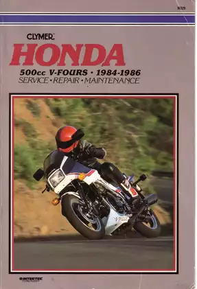 1984-1986 Honda VF500C, VF500F V-Fours service manual Preview image 1