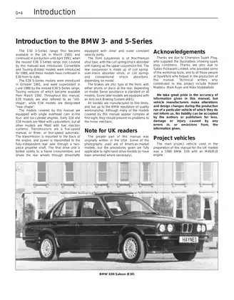 1981-1999 BMW 5 Series E28, E34 repair and service manual Preview image 4