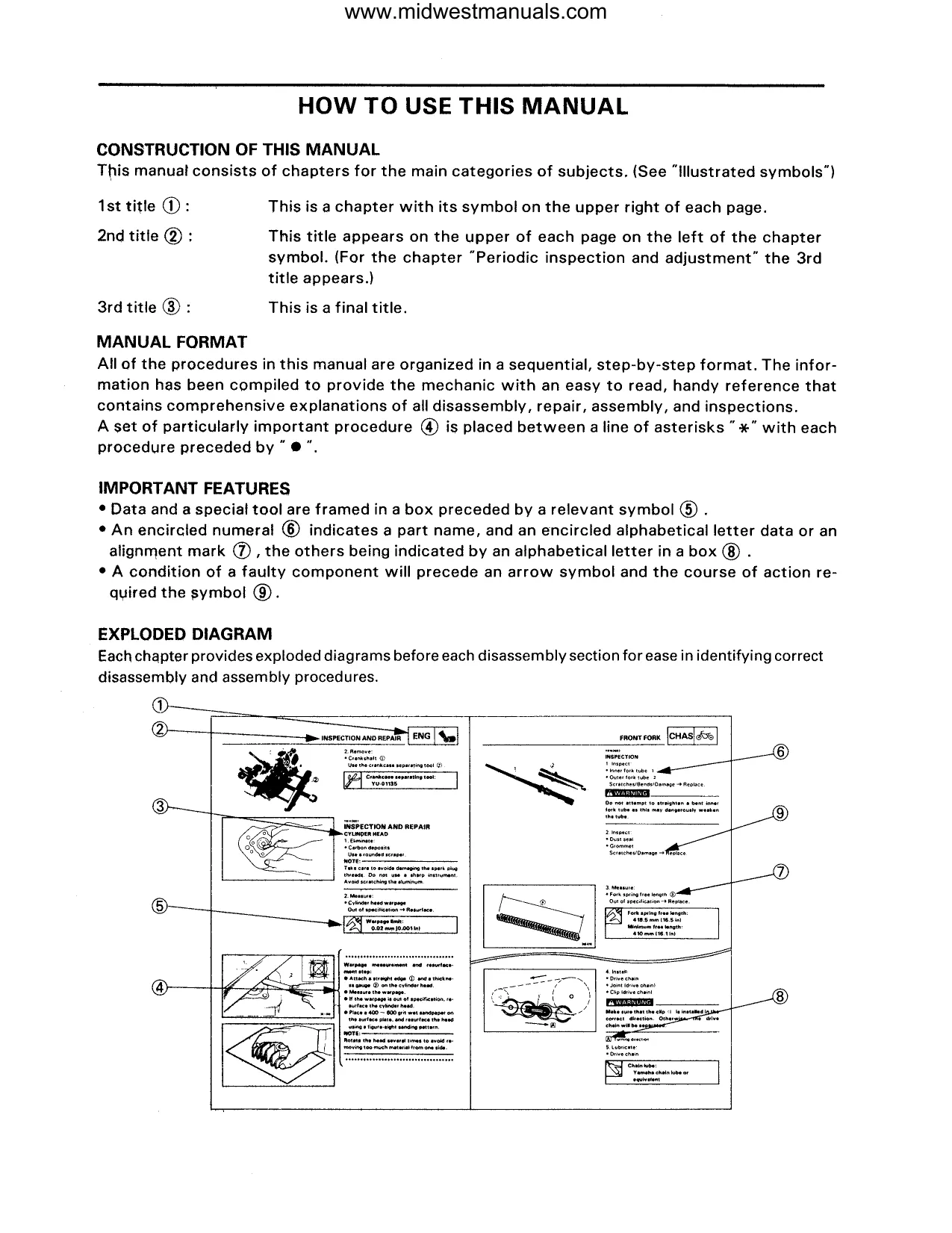 Yamaha Timberwolf 2x4 Service Manual (1992-1998) manual page 3 preview Yamaha Yamaha Timberwolf 2x4 Service Manual (1992-1998) manual preview page 3 - thumbnail