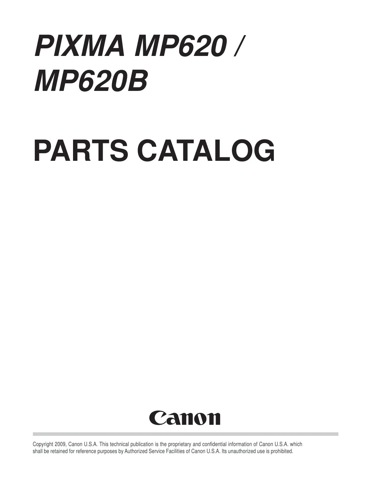 Canon Pixma MP620 + MP620B all-in-one inkjet photo printer manual Preview image 1