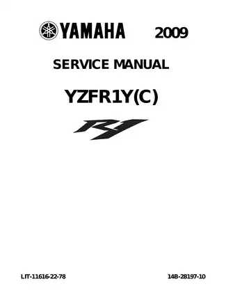 2009-2010 Yamaha YZFR1Y(C) service manual
