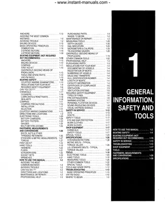 1984-1990 Yamaha 2 hp-250 hp outboard engine service manual Preview image 3