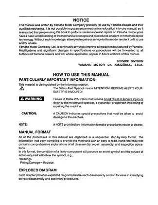 1990-1998 Yamaha RT180 service manual Preview image 3