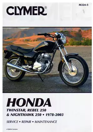 1985-1987 Honda Rebel 250, CMX250 repair manual