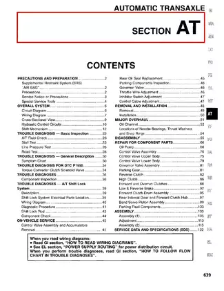 1998-2004 Nissan Frontier shop manual
