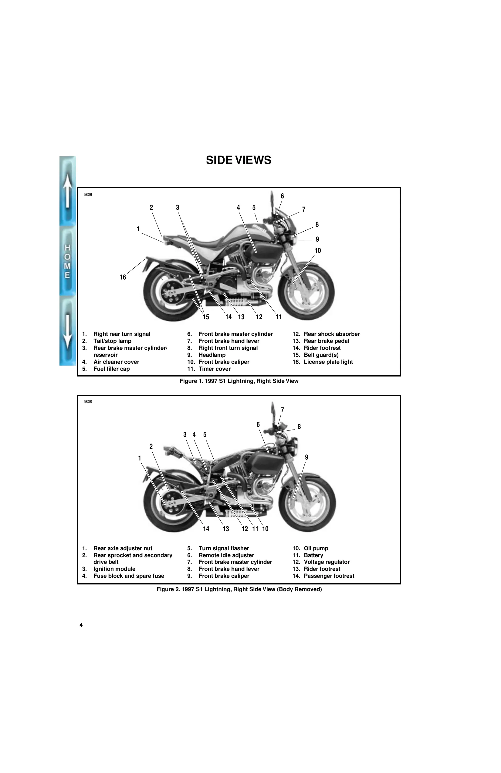 1996-1998 Buell S1 Lightning repair manual manual page 4 preview Harley Davidson 1996-1998 Buell S1 Lightning repair manual manual preview page 4 - thumbnail