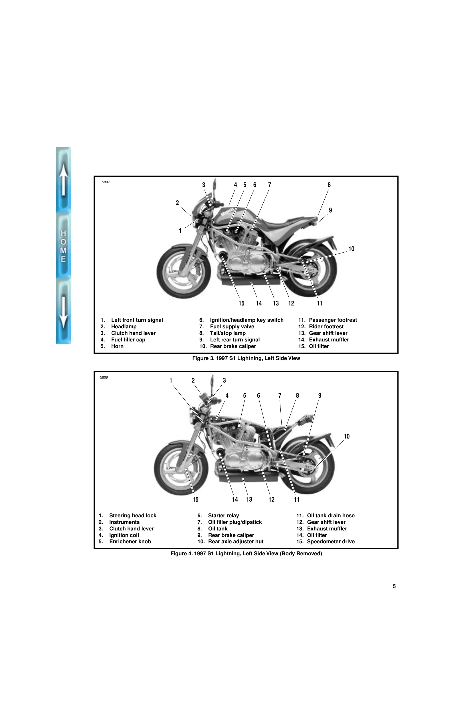 1996-1998 Buell S1 Lightning repair manual manual page 5 preview Harley Davidson 1996-1998 Buell S1 Lightning repair manual manual preview page 5 - thumbnail