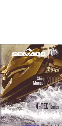 2006 Bombardier Sea-Doo 4-tec series, GTI, GTX, RXP, RX Personal Watercraft shop manual