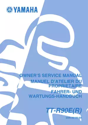 1999-2005 Yamaha TTR90/TTR90E owner´s service manual Preview image 2