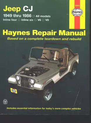 1949-1986 Jeep CJ repair manual