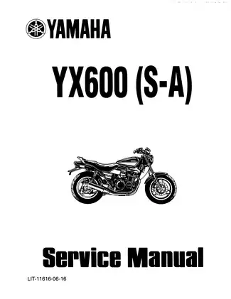 1986-1990 Yamaha YX600 (S-A) Radian service manual Preview image 1