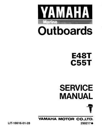 Yamaha E48T, C55T outboard motor service manual
