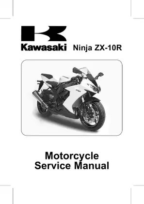 2008-2009 Kawasaki Ninja ZX-10R service manual Preview image 1