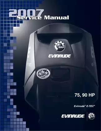 2007 Johnson Evinrude 75 hp - 90 hp outboard motor service manual