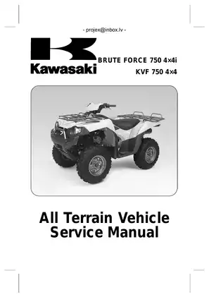 2005-2007 Kawasaki Brute Force 750, KVF750 4x4 service, repair manual image