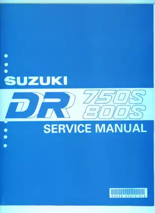 1988-1997 Suzuki DR750S, DR800S, DR750, DR800 service manual image