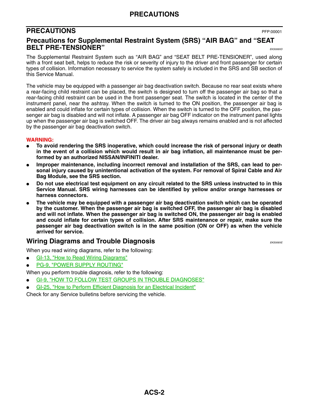 2004 Nissan Frontier shop manual manual page 2 preview Nissan 2004 Nissan Frontier shop manual manual preview page 2 - thumbnail