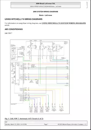 2005-2008 Buick LaCrosse Air Conditioning manual