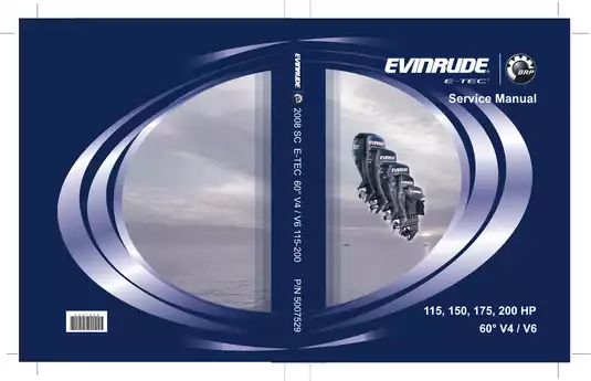 2008 Evinrude E-TEC 115, 150, 175, 200 hp V4/V6 outboard motor service manual