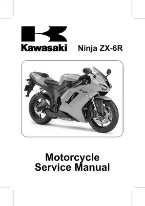 2007-2008 Kawasaki Ninja ZX-6R motorcycle service manual