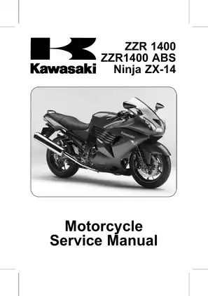 2006-2009 Kawasaki Ninja ZZR1400 ABS, ZX14 motorcycle service manual