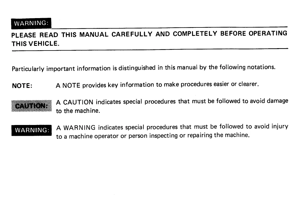 Yamaha G9, G2A Golf Car owner´s/operator`s manual manual page 4 preview Yamaha Yamaha G9, G2A Golf Car owner´s/operator`s manual manual preview page 4 - thumbnail