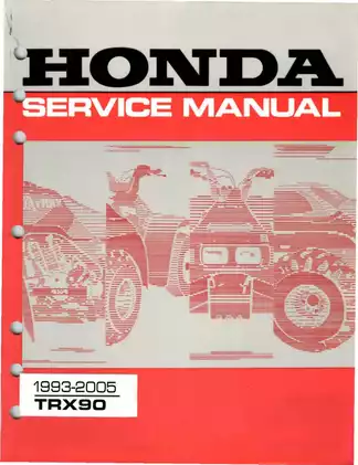 1993-2005 Honda TRX90 service manual