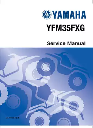 1995-2005 Yamaha Wolverine YFM35FXG UTV service manual Preview image 1