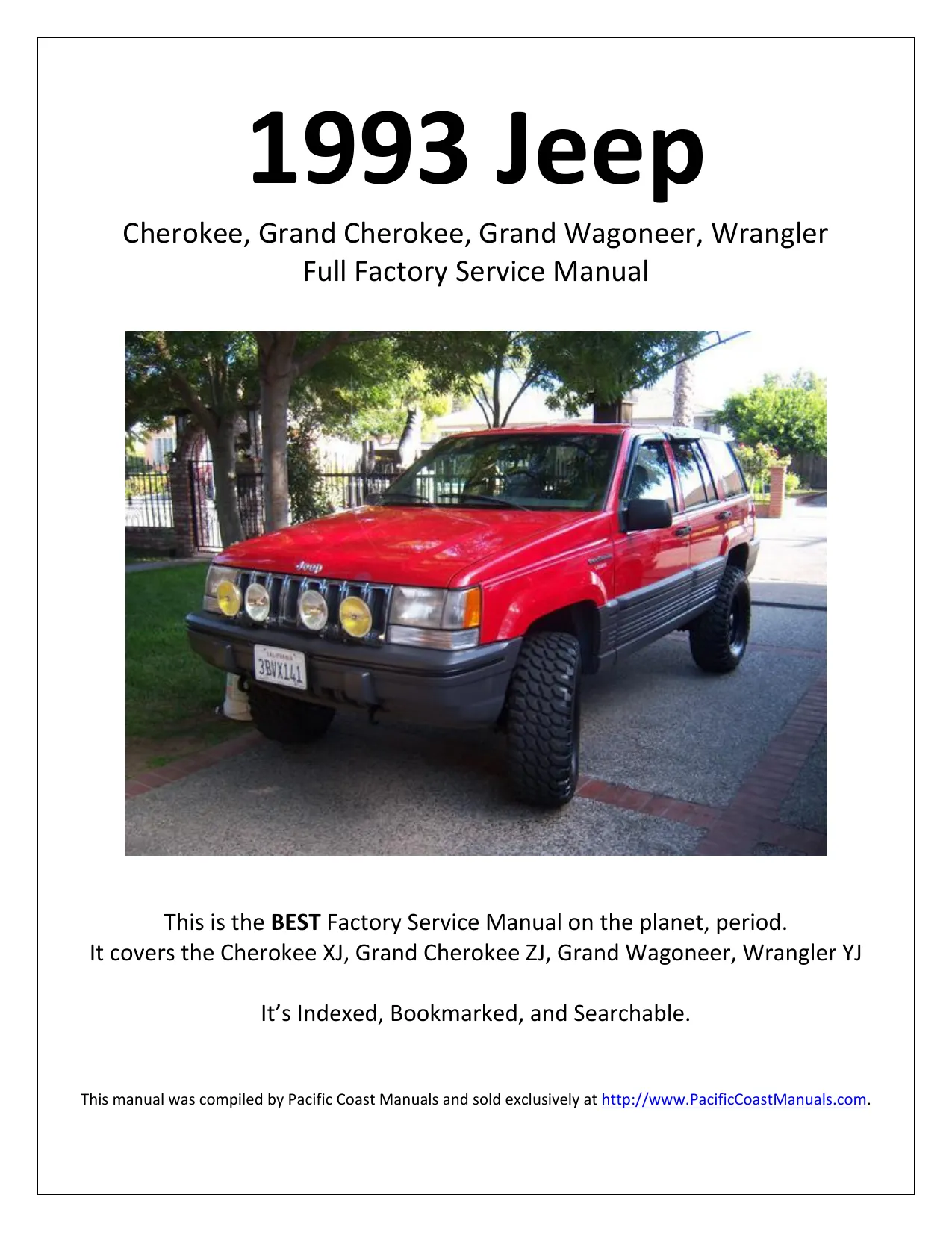 1993 Jeep Grand Cherokee ZJ SUV shop manual