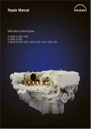 MAN-Marine D2848, D2840, D2842 diesel engine repair manual