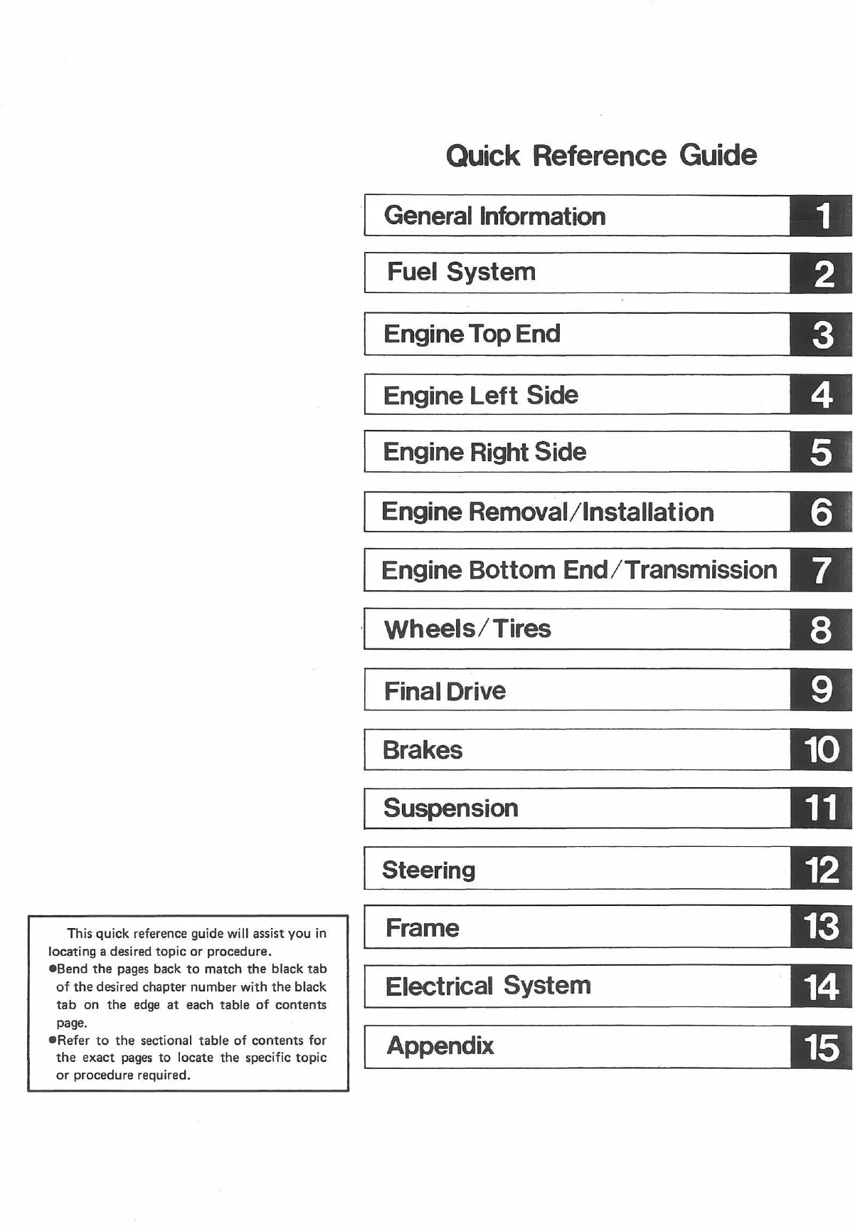 1989-2006 Kawasaki Bayou 300 4x4 repair manual Preview image 1