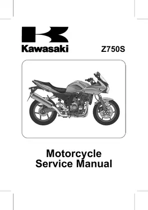 2005 Kawasaki Z750S sport-touring motorcycle service manual Preview image 1