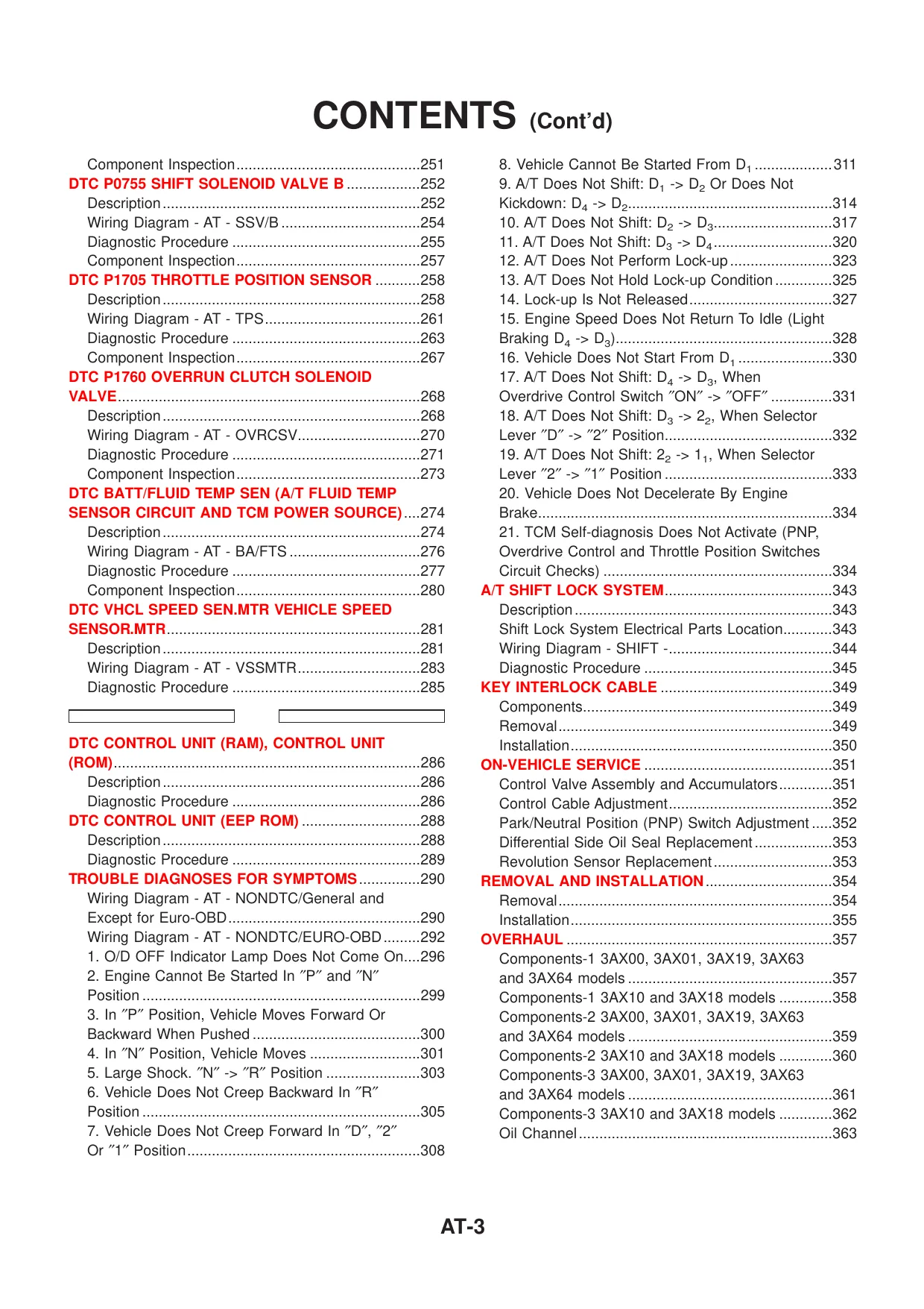 2001 Nissan Almera N16 service manual Preview image 3