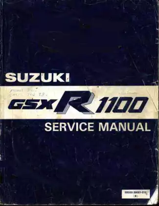 1986-1988 Suzuki GSX-R1100 service manual