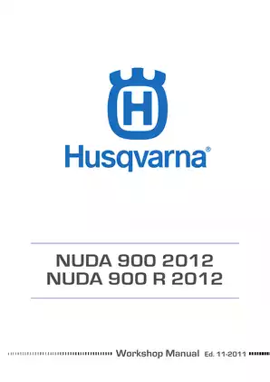 2012 Husqvarna Nuda 900, Nuda 900 R workshop manual