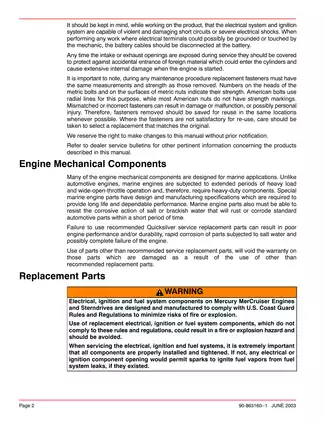2000-2005 Mercury MerCruiser Number 28 Bravo Sterndrive marine engine service manual Preview image 2