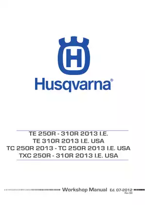2013-2014 Husqvarna TC 250R, TC 310R workshop manual